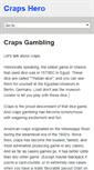 Mobile Screenshot of crapshero.com